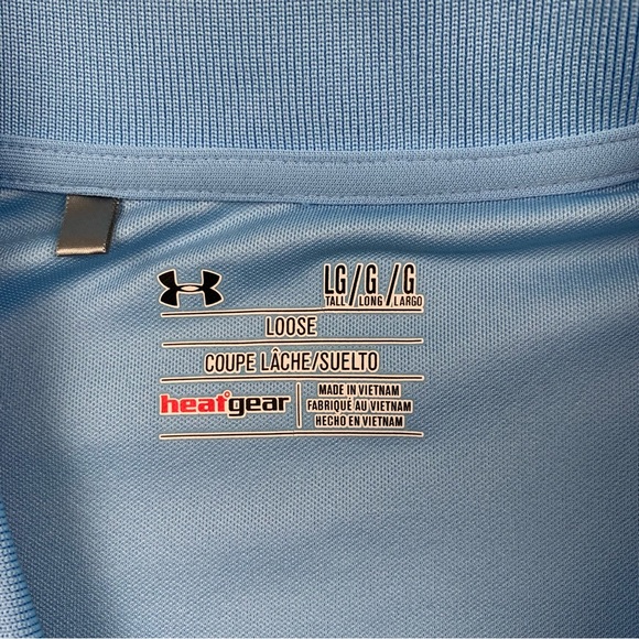 Under Armour Polo Shirt Mens Large Loose Fit Heat Gear Van Schlick Island CC‎ - Picture 3 of 6